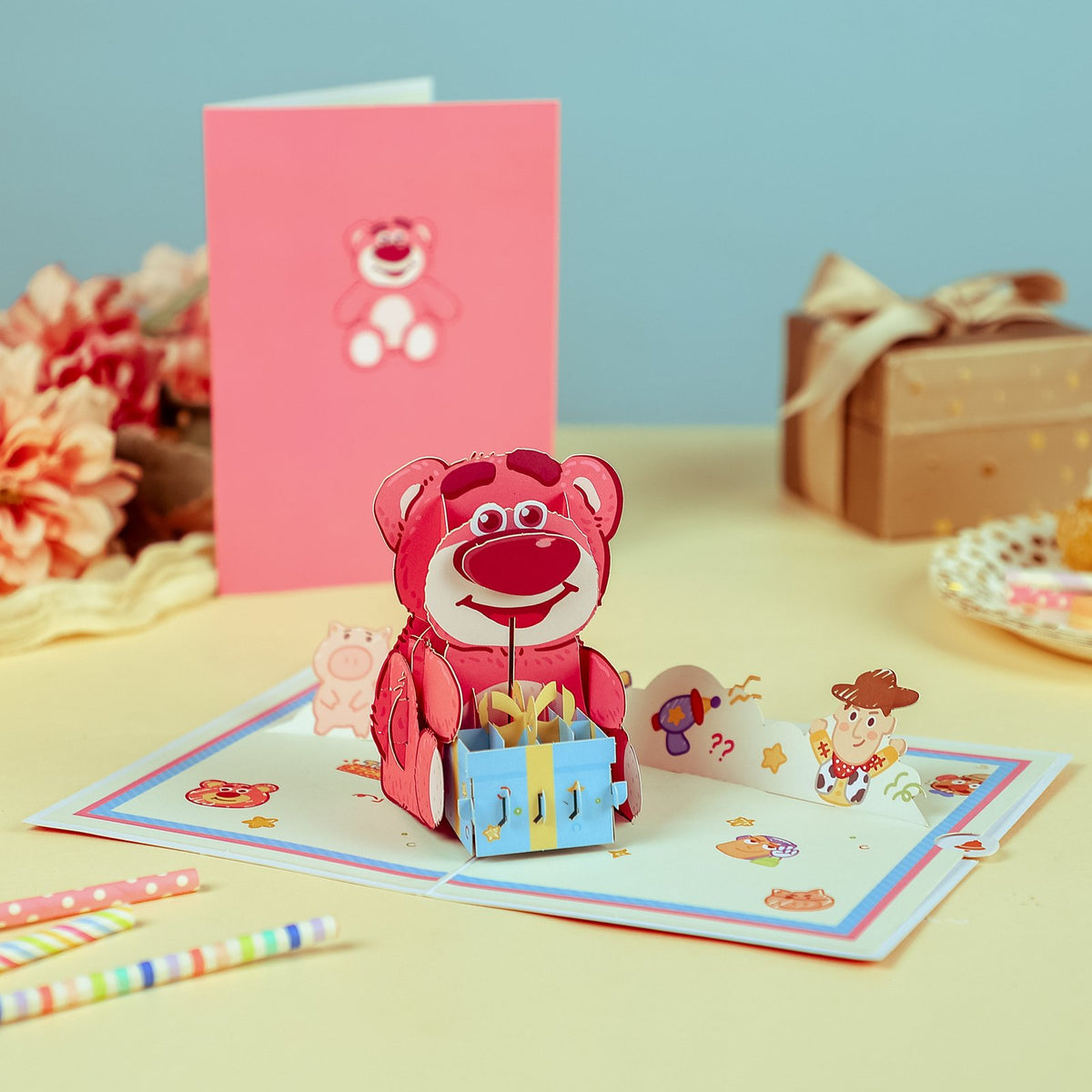 Strawberry Bear Greeting Card