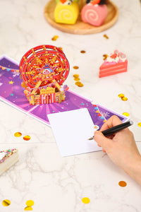 Circus Ferris Wheel 3D Pop Up Card