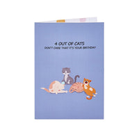 One-Fifth Cat Birthday Greeting Card