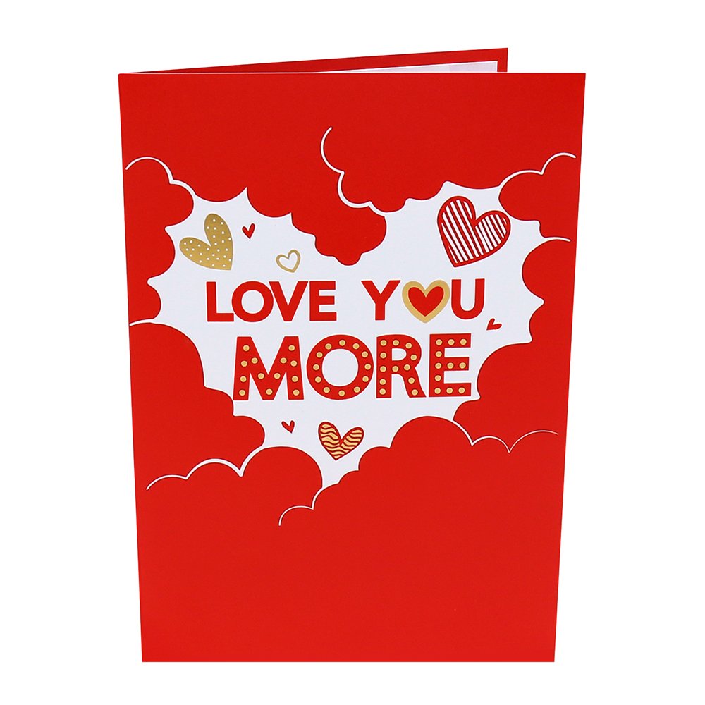 Love You More 3D Pop Up Card