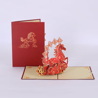 Year Of The Horse New Year Greeting Card