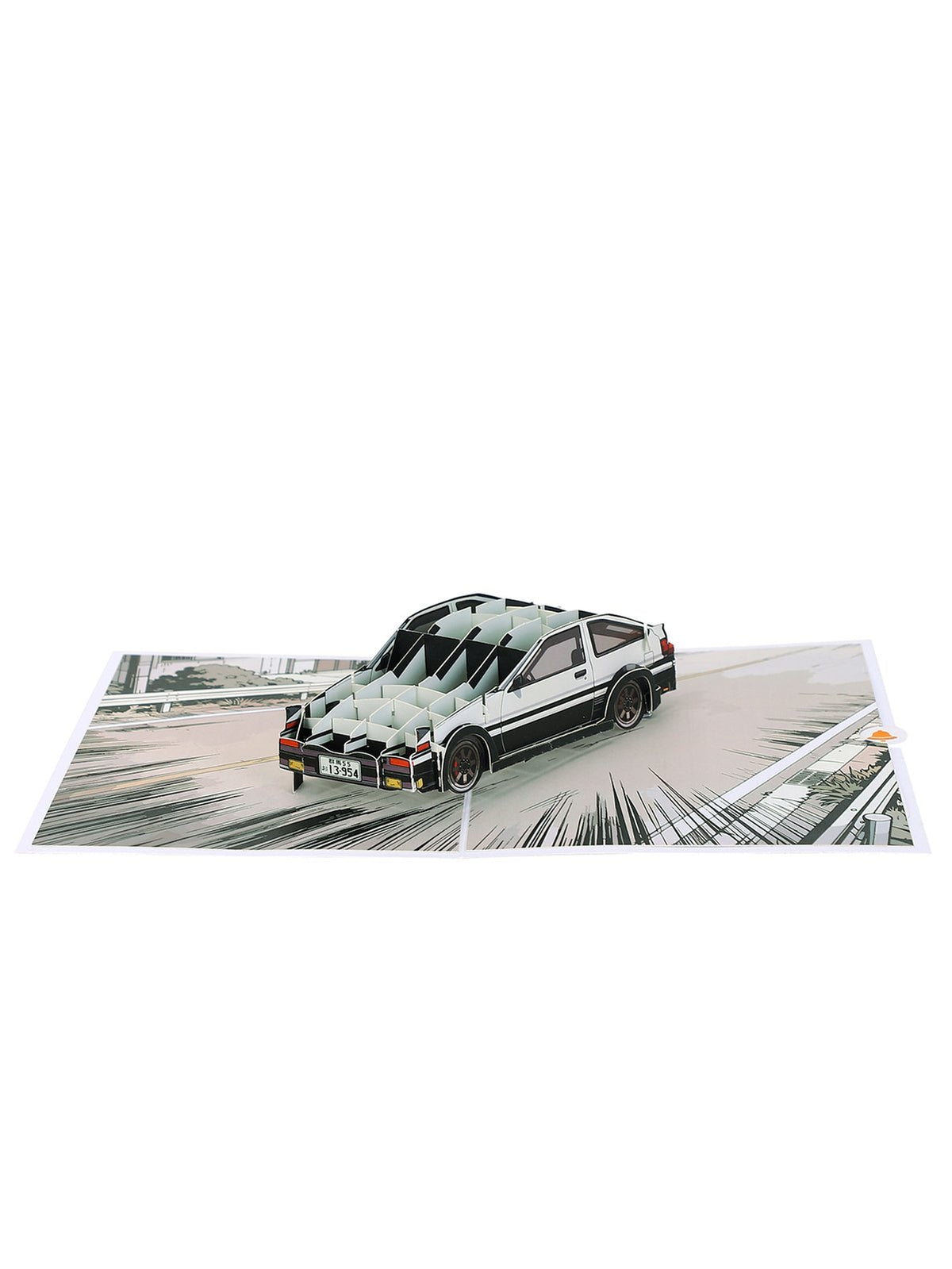 AE86 Sports Car Flip Pop Up Card