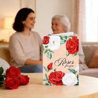 Red Rose Flip Pop Up Card