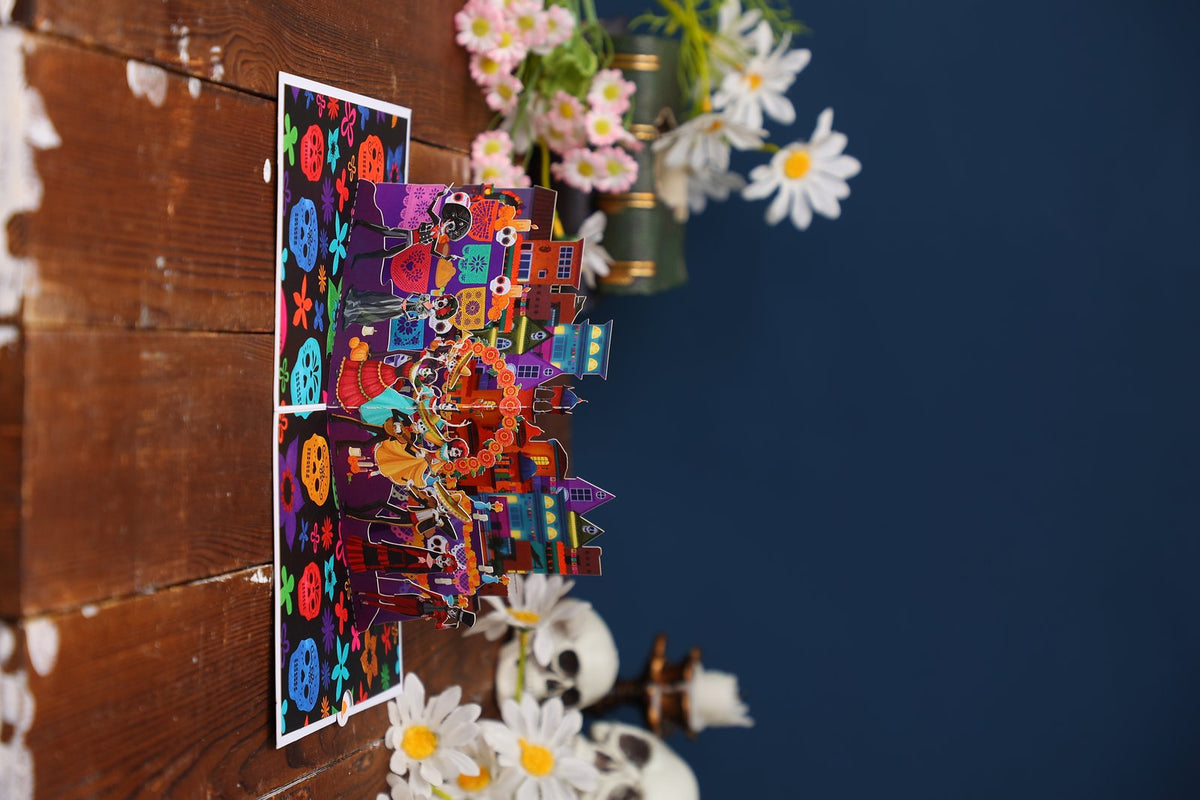 Day Of The Dead Flip Pop Up Card
