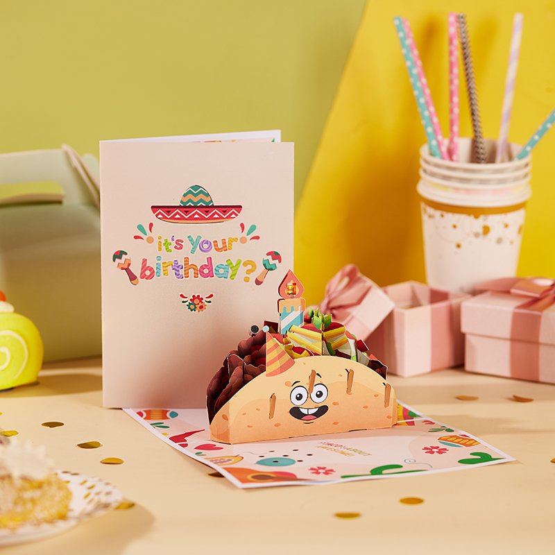 Taco Happy Birthday Music Greeting Card