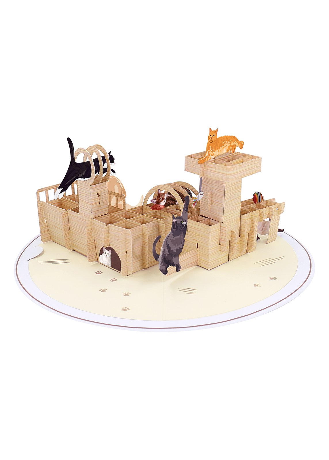 Cat Tree 3D Pop Up Card