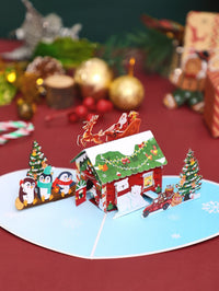 Christmas Top Hat Flip Pop Up Card
