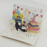 LED Lights & Music Cat Butt Birthday 3D Pop Up Card