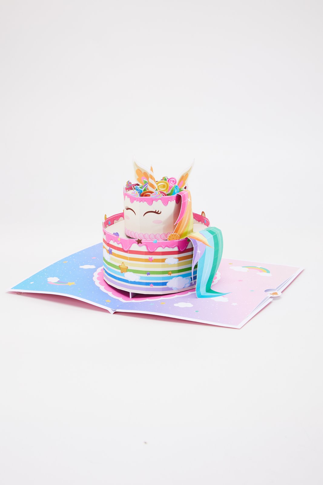 Unicorn Cake 3D Pop Up Card