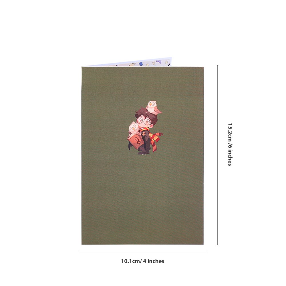 Dark Green Clown Flip Pop Up Card