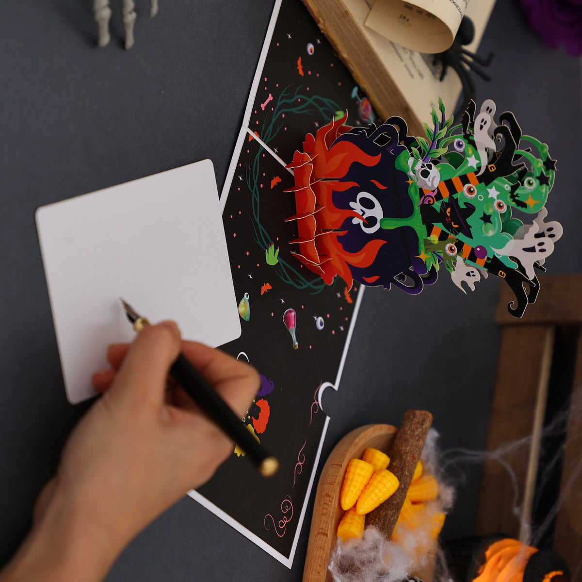 Halloween Cauldron 3D Pop Up Card