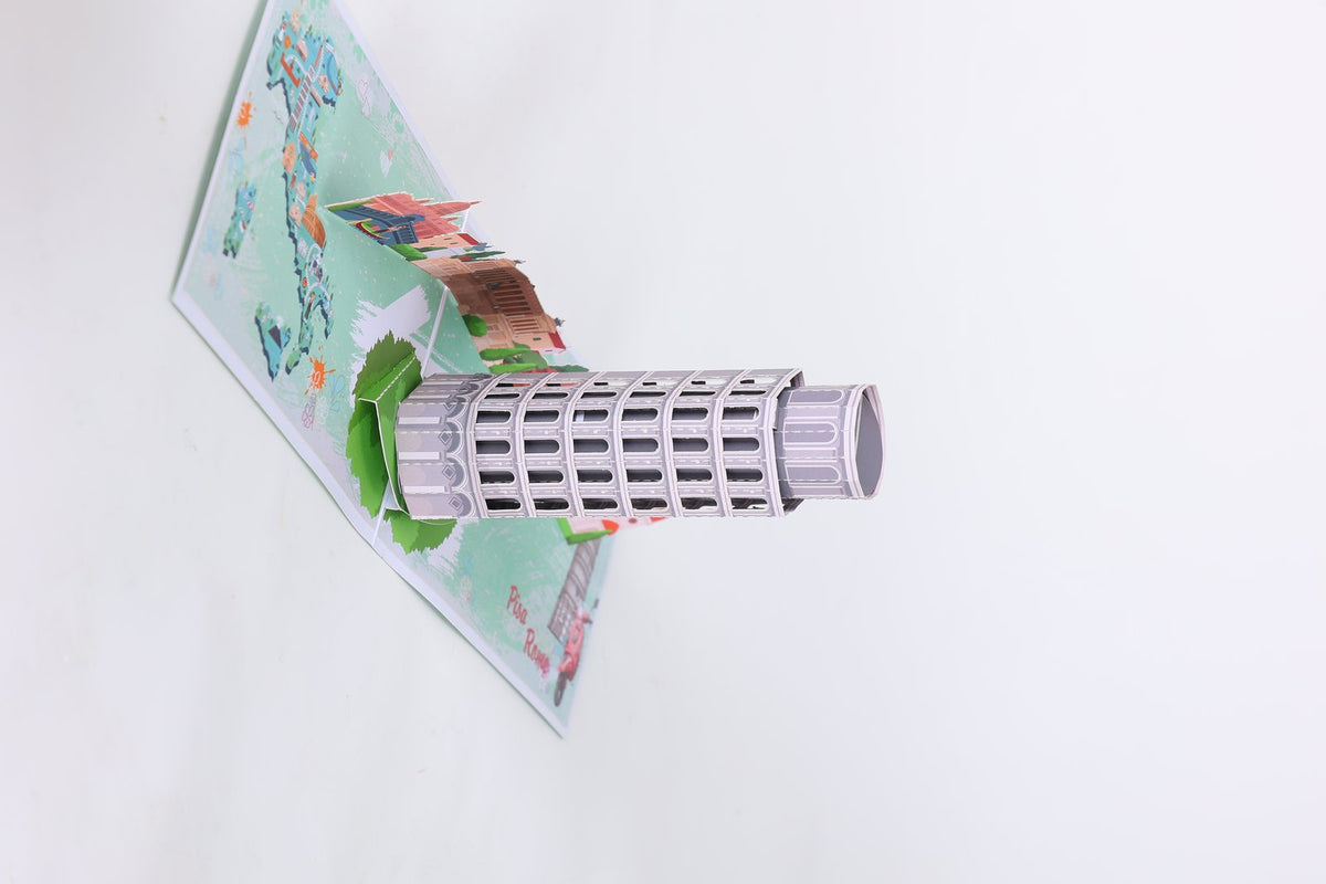 Leaning Tower Of Pisa 3D Pop Up Card
