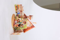 Europe Countryside Life Double Door Pop Up Card