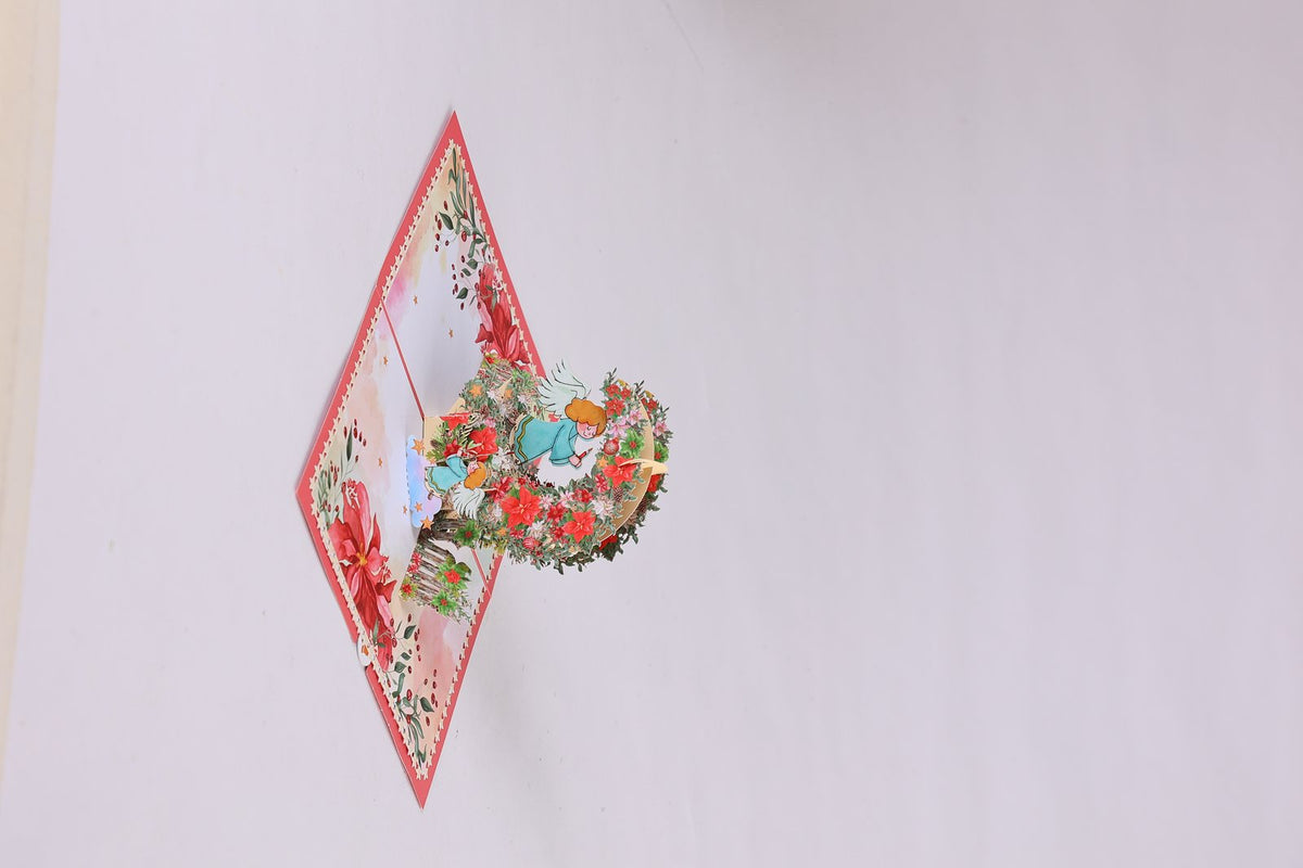 Angel Crescent Moon Greeting Card