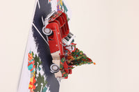 Christmas Vintage Sports Car Greeting Card
