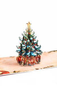 Vintage Christmas Tree Greeting Card