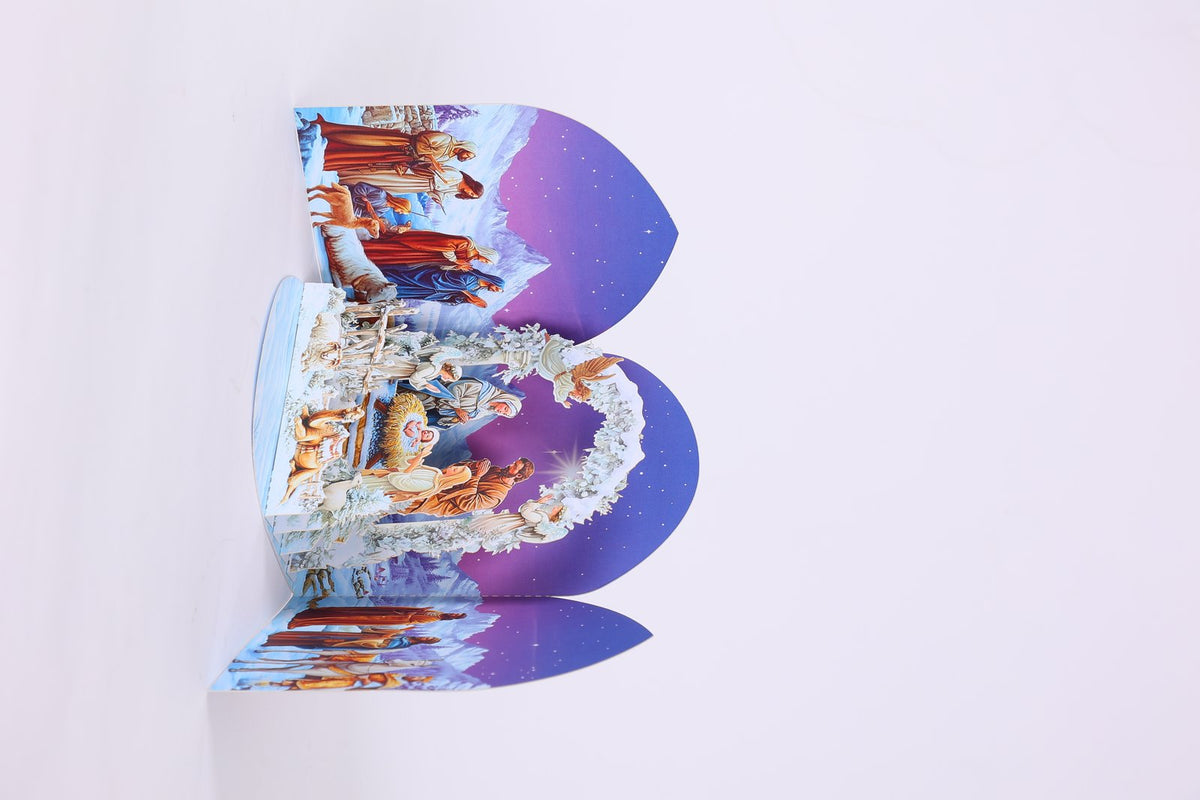 Church Stained Glass Window 3D Pop Up Card