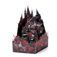 Halloween Rose Piano 3D Pop Up Card