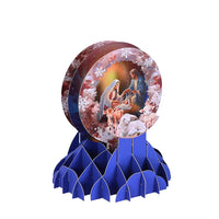 Round Window Nativity Manger 3D Pop Up Card