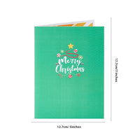 Santa Claus Climbing Christmas Tree 3D Pop Up Card