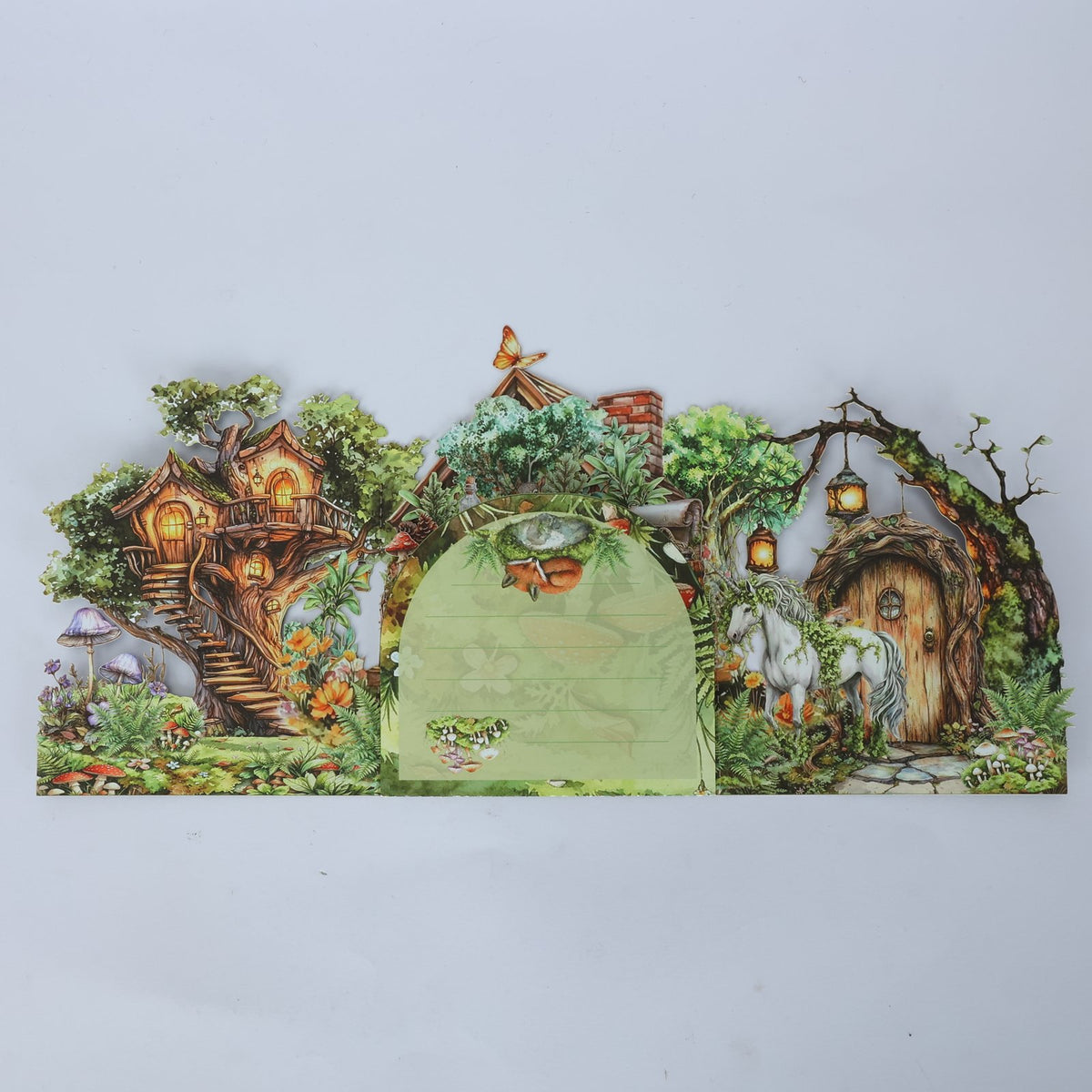 Dreamy Forest Double Door Card