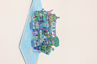 Birthday Frog 3D Pop Up Card