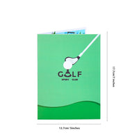 Golf Course 3D Pop Up Greeting Card