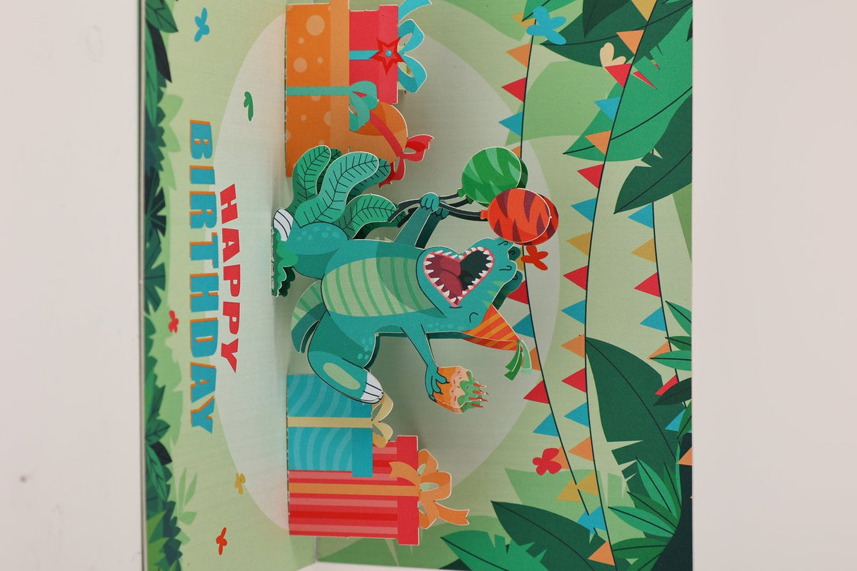 Dinosaur 90° Birthday Greeting Card