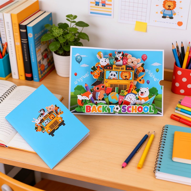 Animals Back To School Greeting Card