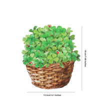 Shamrock Flower Basket 3D Pop Up Card