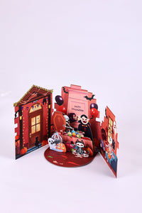 Halloween Haunted House Double Door Pop Up Card