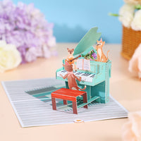 Cat Cake Flip Pop Up Card