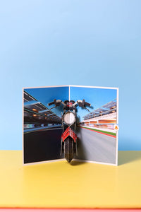 Motorcycle 3D Pop Up Card