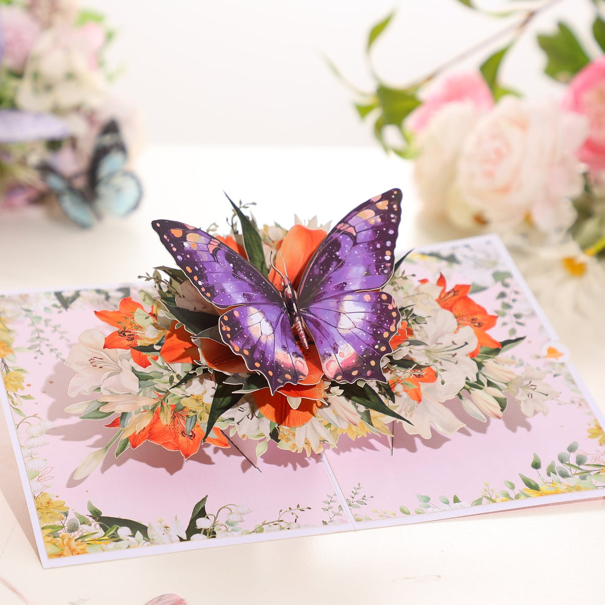 Spring Lily 3D Pop Up Card