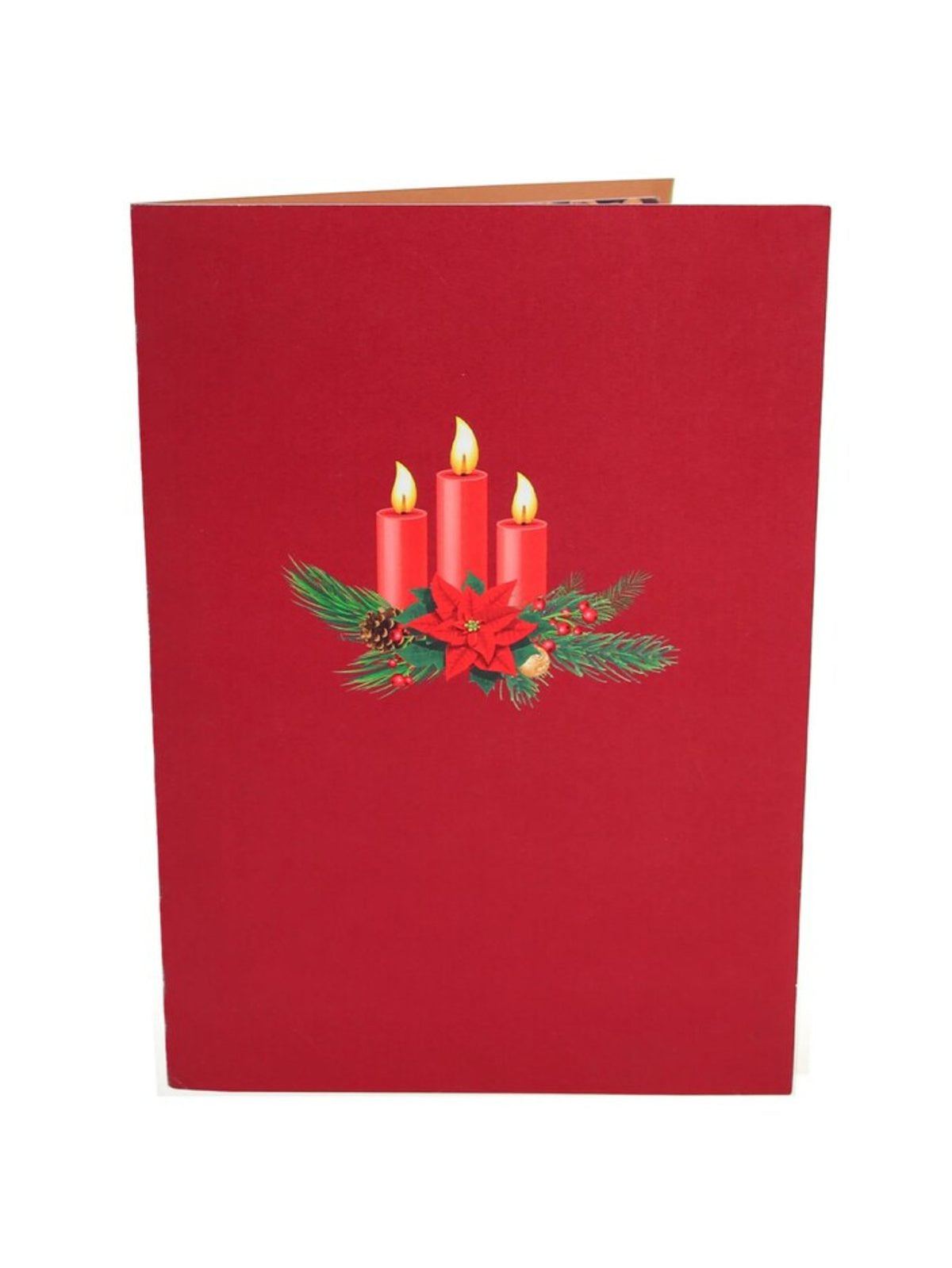 Christmas Candle Flip Pop Up Card