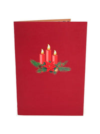 Christmas Candle Flip Pop Up Card