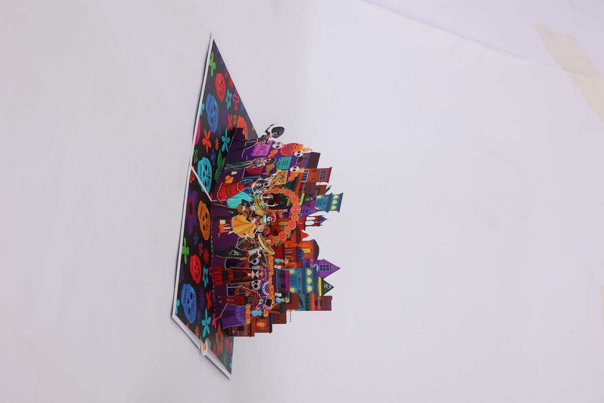 Day Of The Dead Flip Pop Up Card