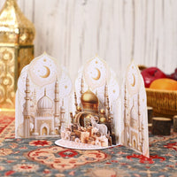 Eid Mubarak Double Door Architecture 3D Pop Up Card