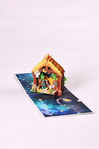 Nativity Cartoon Greeting Card