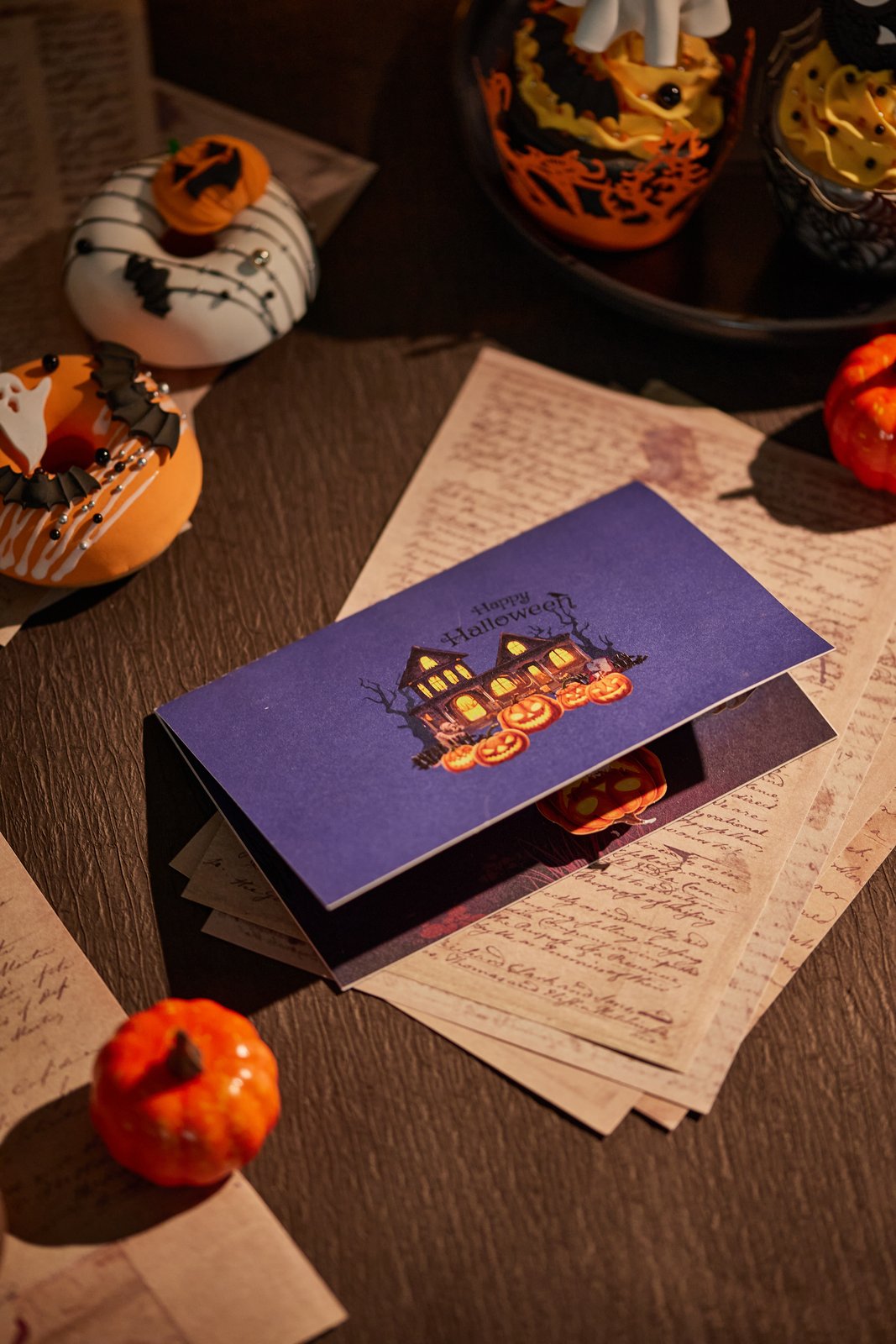 Halloween Haunted House Greeting Card