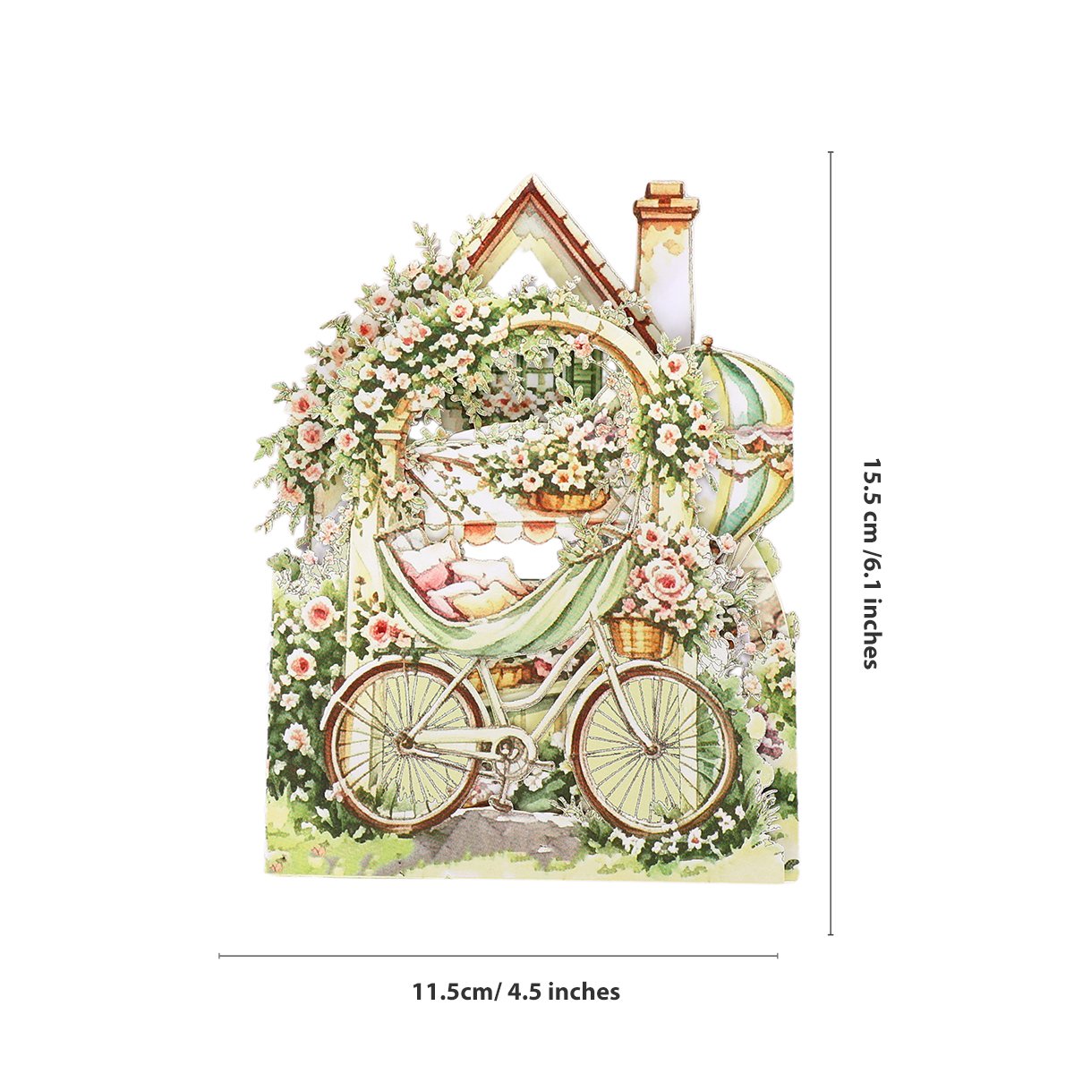 Fresh Flowers Double Door 3D Pop Up Card
