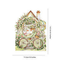 Fresh Flowers Double Door 3D Pop Up Card