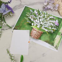 Hydrangea Bouquet Flip Pop Up Card
