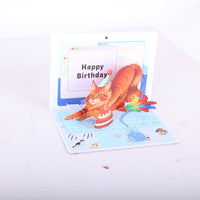 Cat Birthday 3D Pop Up Card