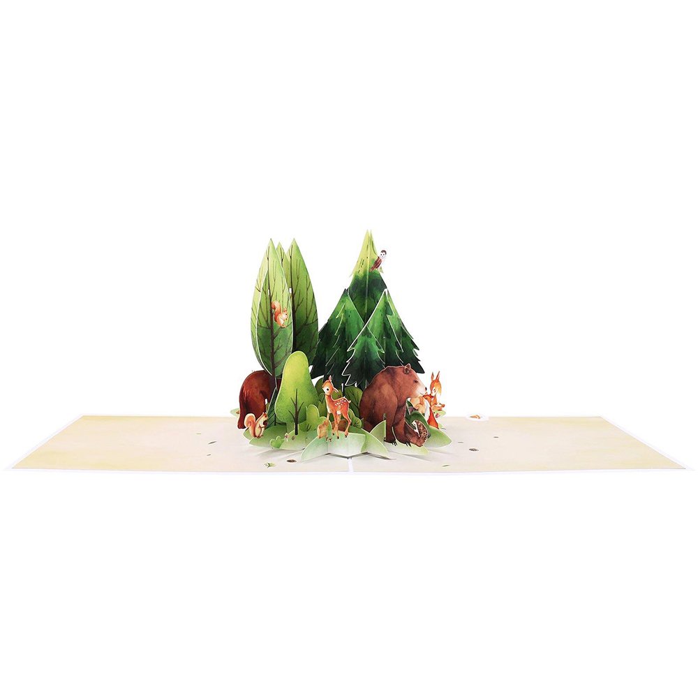 Forest Animals 3D Pop Up Card