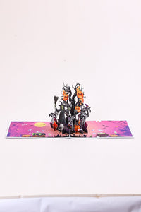 Witch Halloween Greeting Card