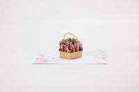 Mixed Flower Basket 3D Pop Up Card