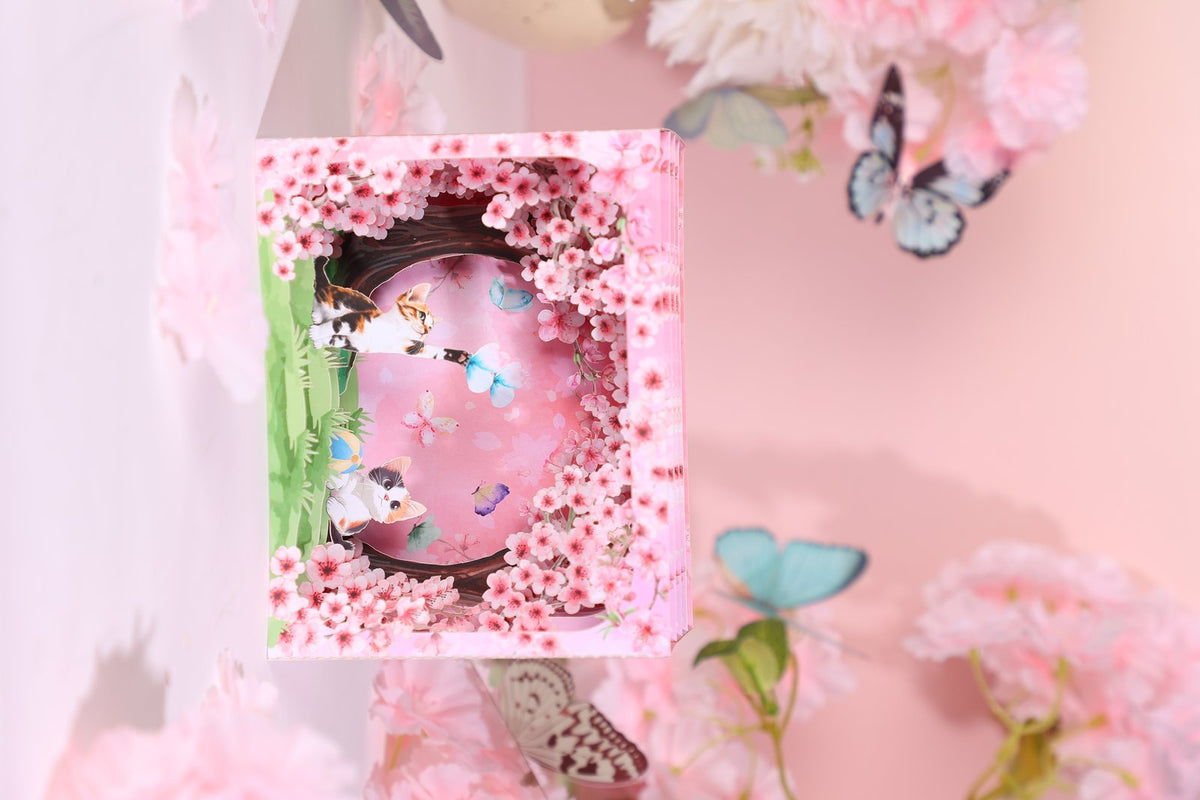 Cherry Blossom Stained Glass Window Ornament
