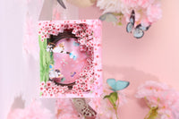 Cherry Blossom Stained Glass Window Ornament