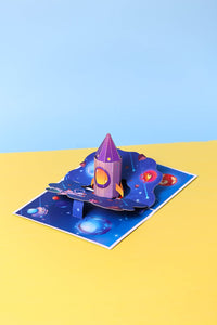 Space Rocket 3D Pop Up Card